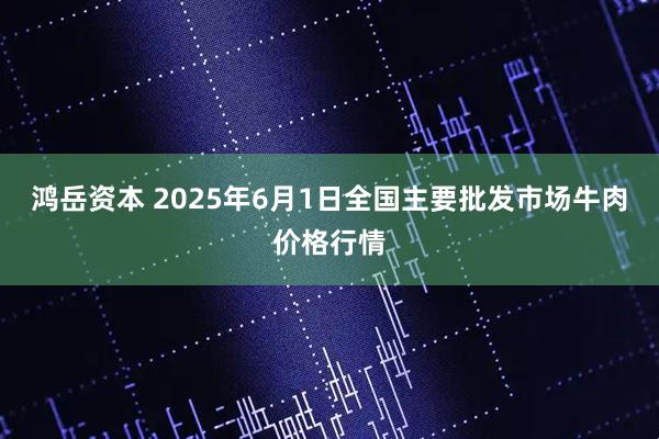 鸿岳资本 2025年6月1日全国主要批发市场牛肉价格行情