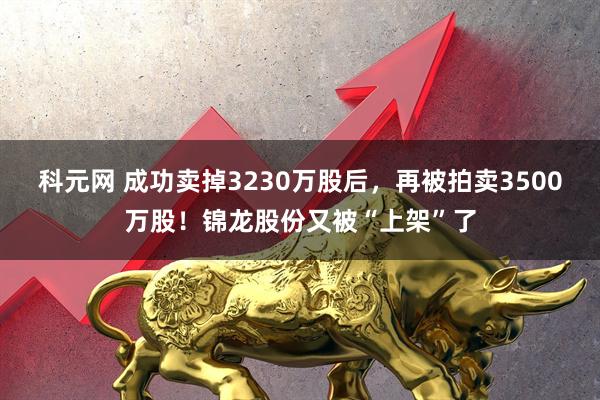 科元网 成功卖掉3230万股后，再被拍卖3500万股！锦龙股份又被“上架”了
