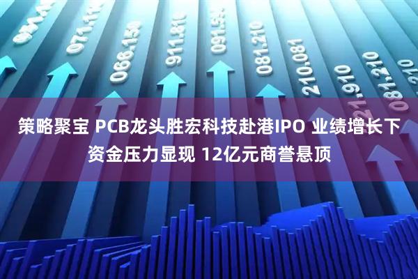 策略聚宝 PCB龙头胜宏科技赴港IPO 业绩增长下资金压力显现 12亿元商誉悬顶