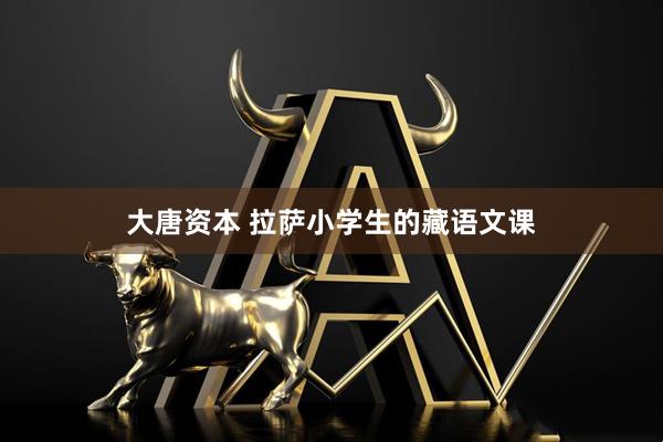 大唐资本 拉萨小学生的藏语文课