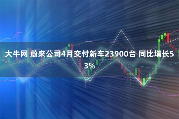 大牛网 蔚来公司4月交付新车23900台 同比增长53%